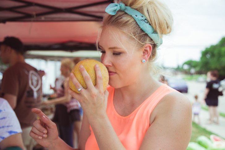 Sarah Penrod at the Farmer's Market