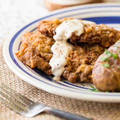 Chicken Fried Steak with Sausage Gravy Recipe