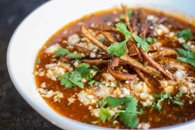 Beef Tortilla Soup From The Menger Hotel in Texas