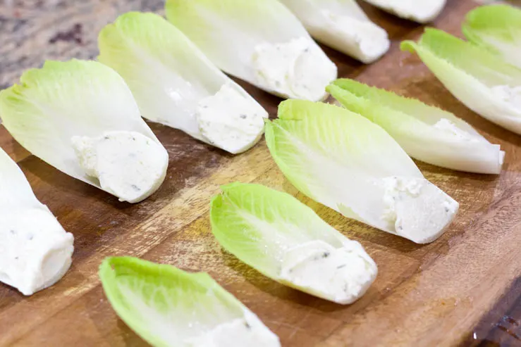 Spring Endive Bites With Boursin Cheese