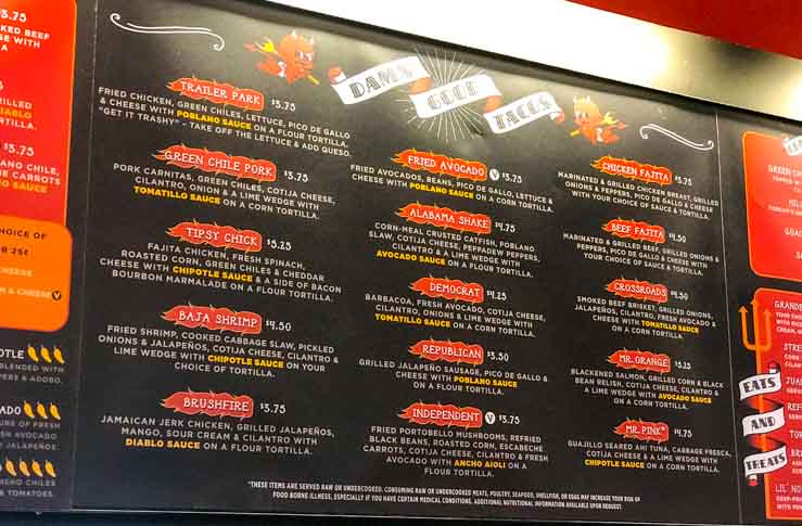 Torchy's Tacos Menu