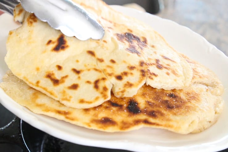 Bacon Fat Tortillas coming off the skillet