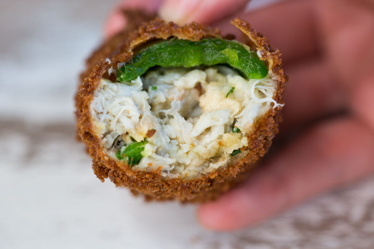 Shark Eggs with Horseradish Ranch 