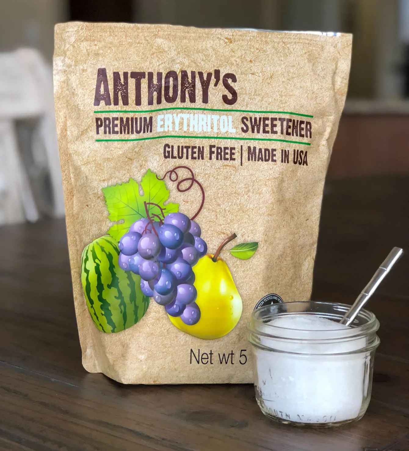Anthony's Erythritol Sweetener 5lbs. - for keto diet