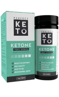 Keto test strips for measuring ketone levels