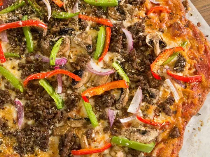 Keto Pizza – Cheesy, No Cauliflower Crust!