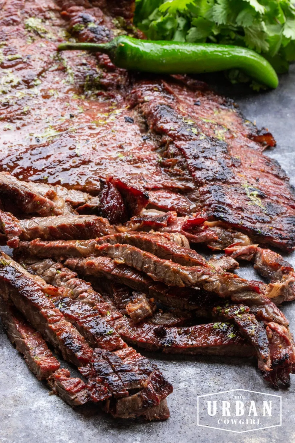 Marinating skirt outlet steak for fajitas