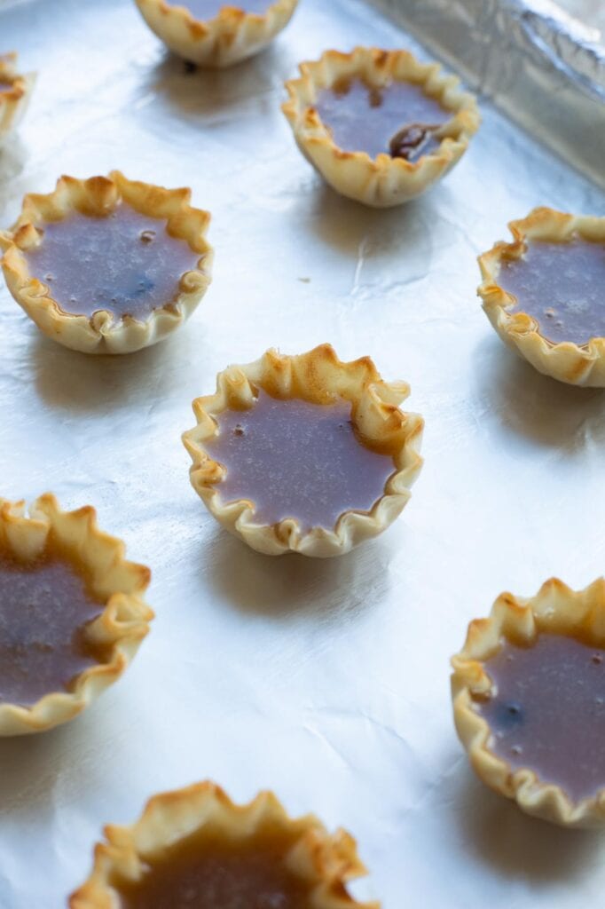 Apple Butter Tarts Recipe preparing to be baked 