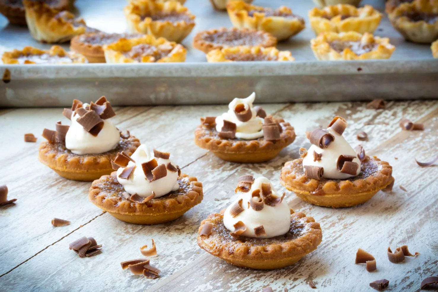 Decorated Pecan Butter Tarts