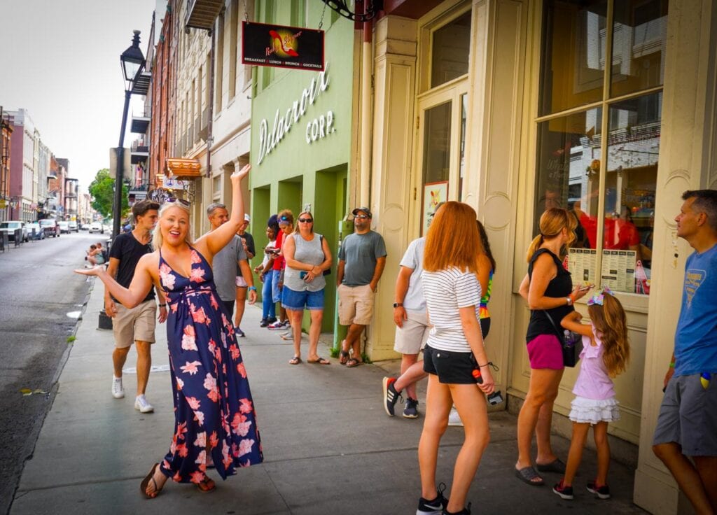 Exterior of the Ruby Slipper Cafe in New Orleans 