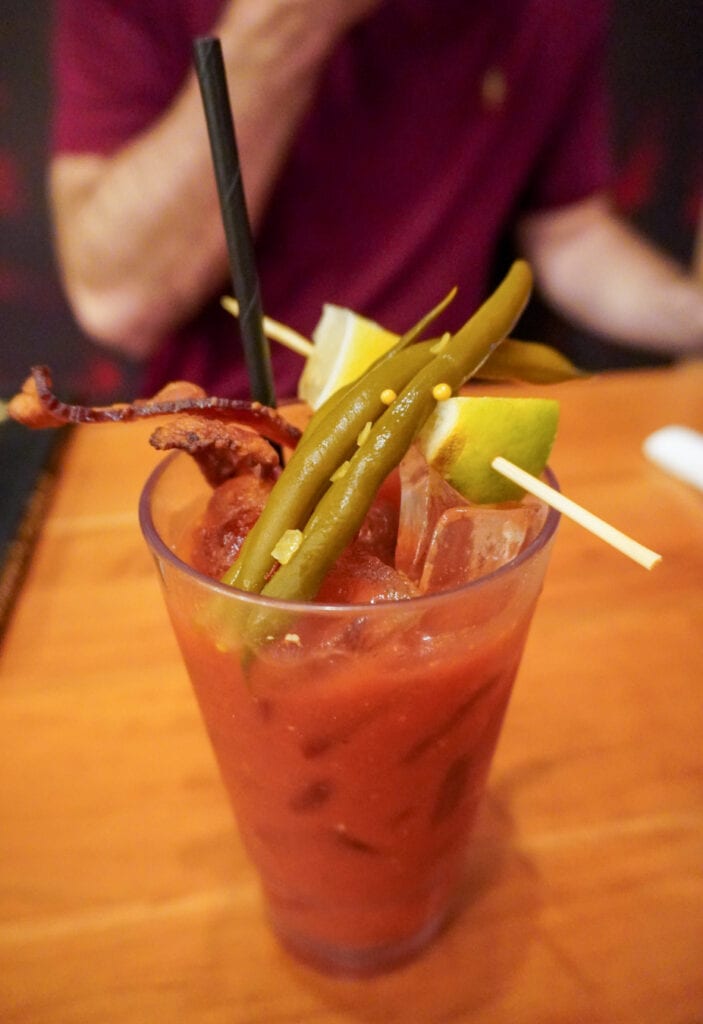 Bacon Bloody Mary at the Ruby Slipper Cafe in New Orleans 