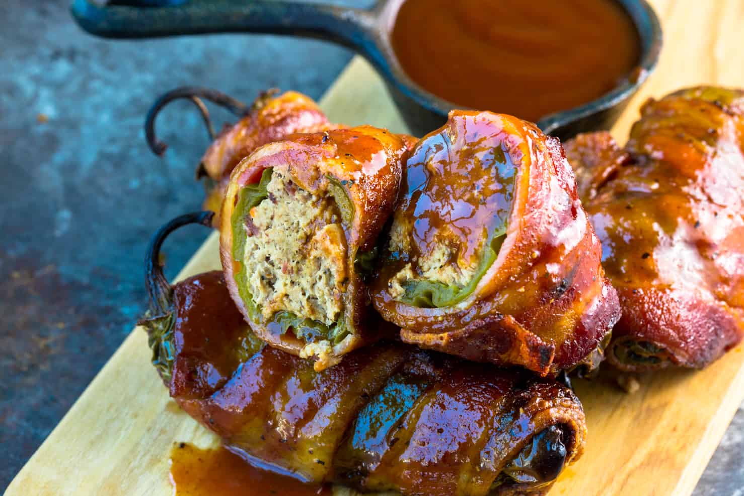 Texas Twinkies with barbecue sauce