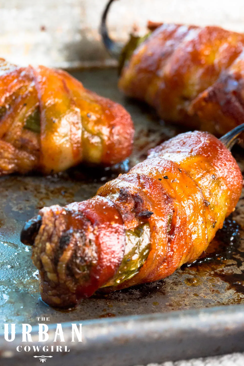 Stuffed Jalapenos with Brisket and Cream Cheese On a Pan