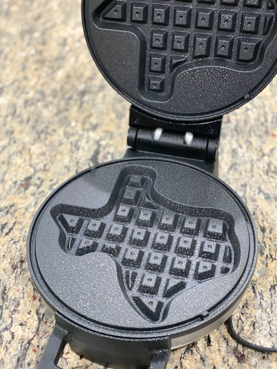 Texas shaped waffle maker for the churro waffle recipe