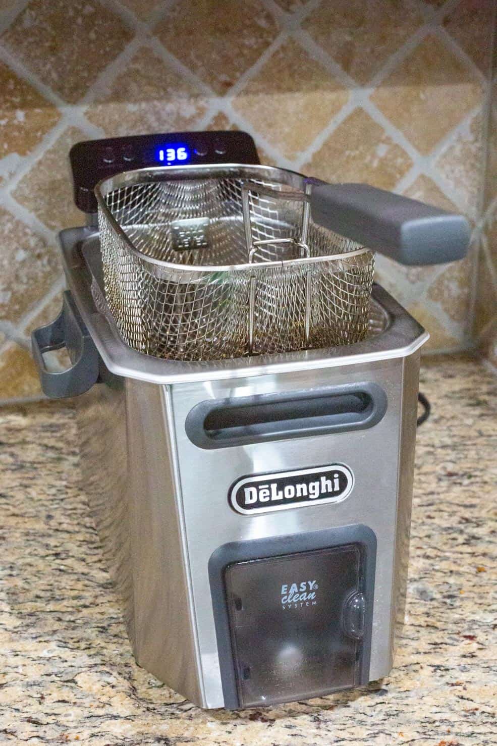 A countertop fryer