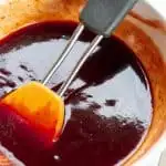 strawberry barbecue sauce close up