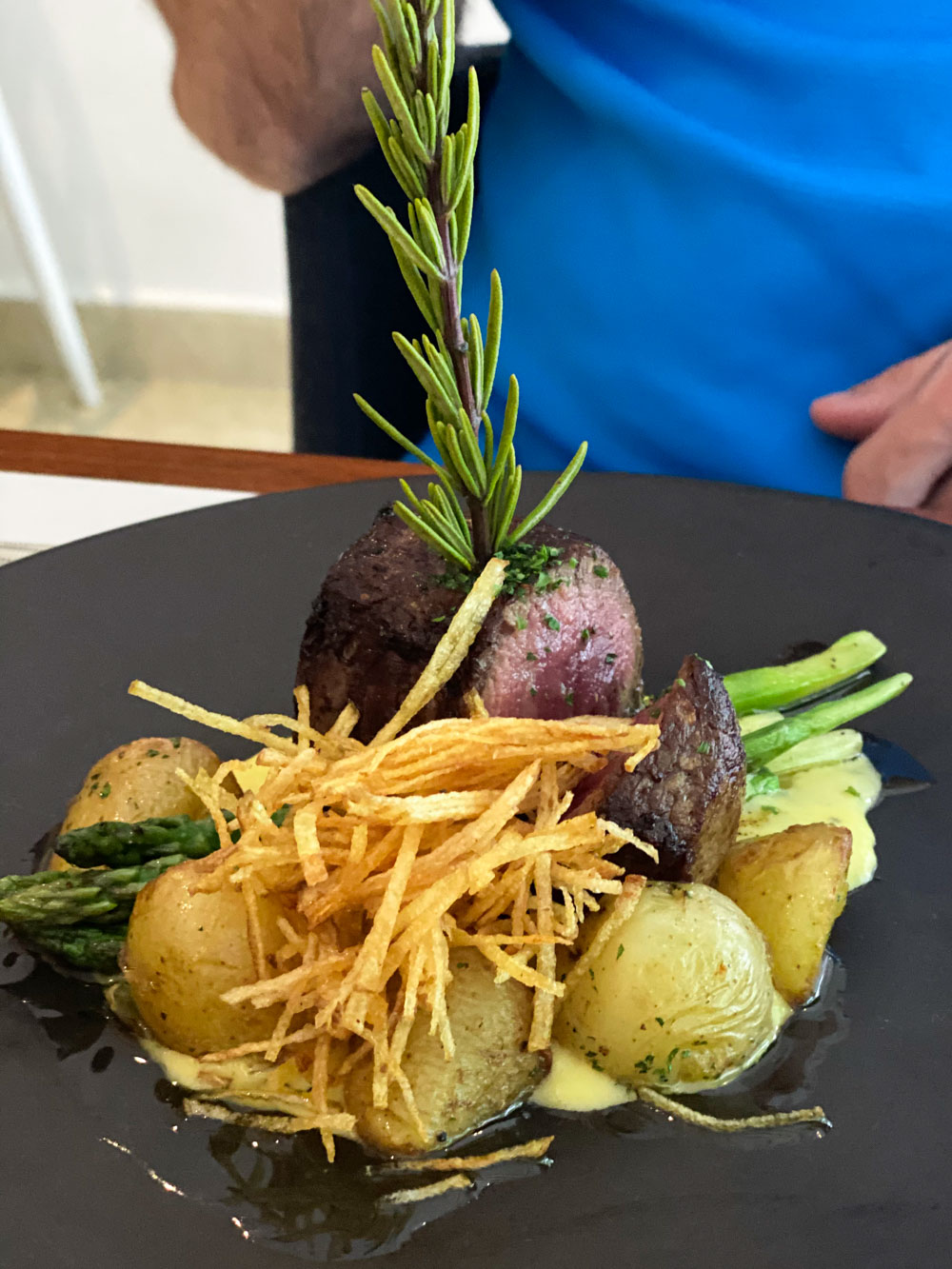 A steak entrée in the Yucatan