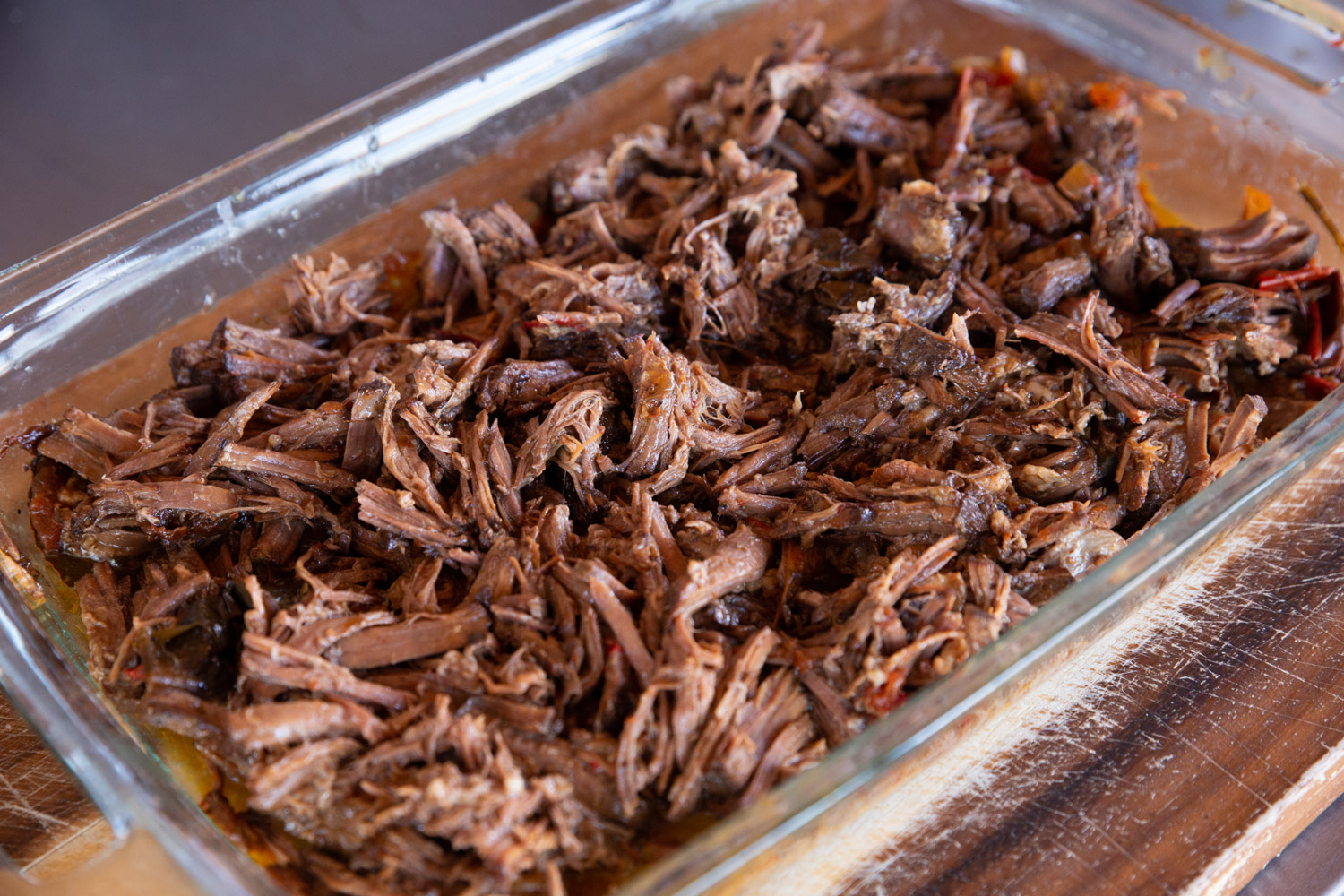 Shredded beef birria from the Instantpot.