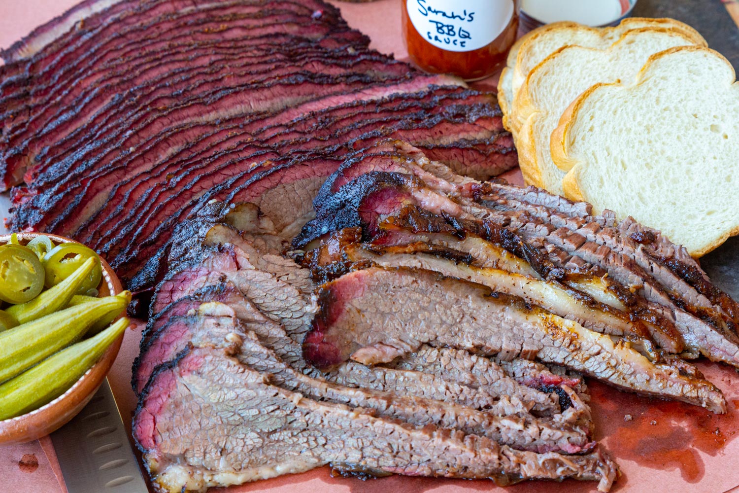 Close up of 15 pound brisket