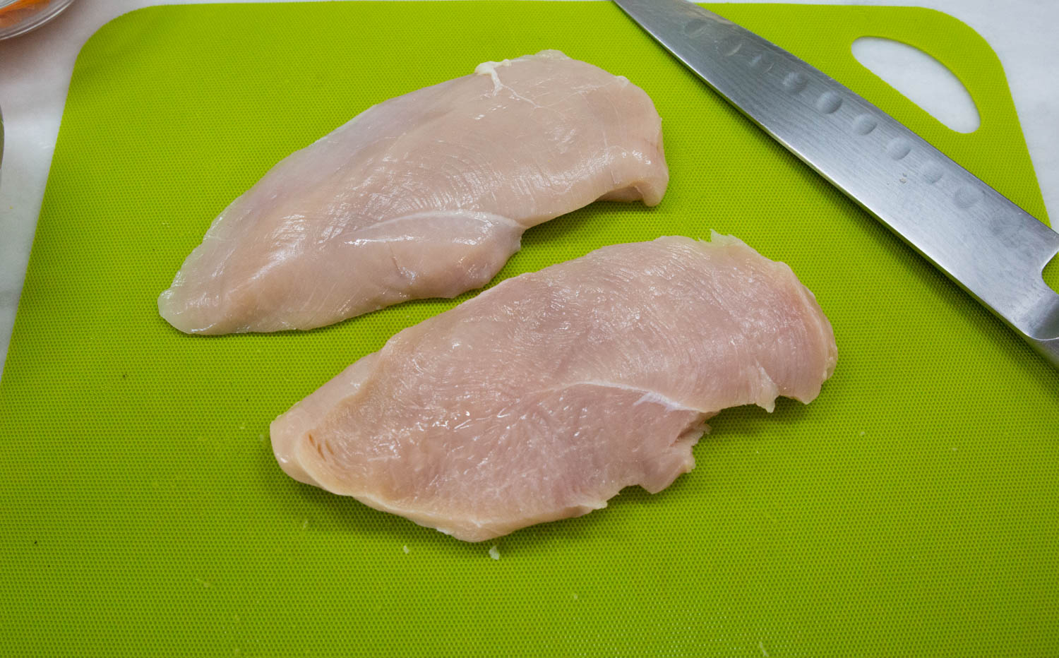 chicken breasts split