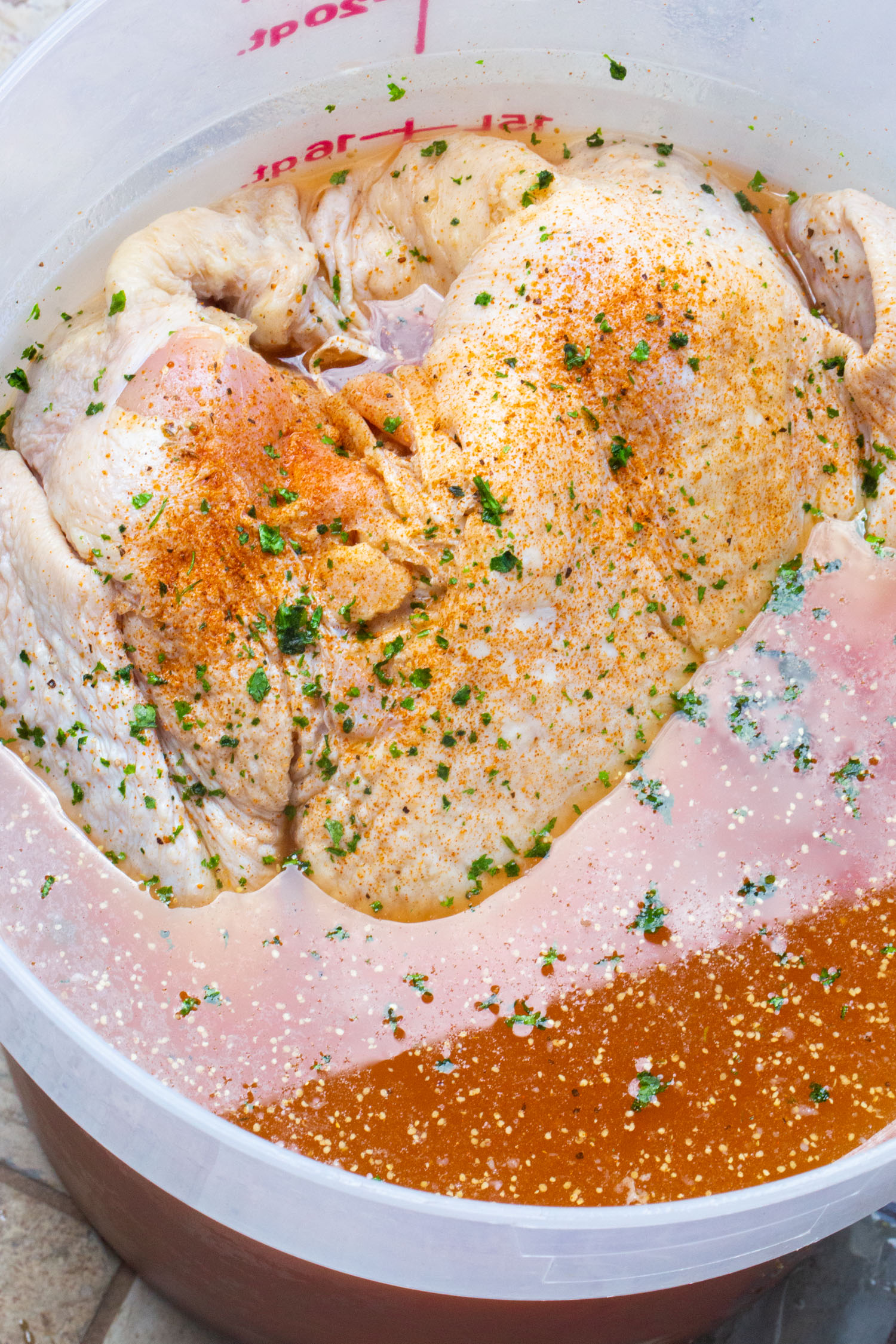 a fresh turkey in cajun turkey brine