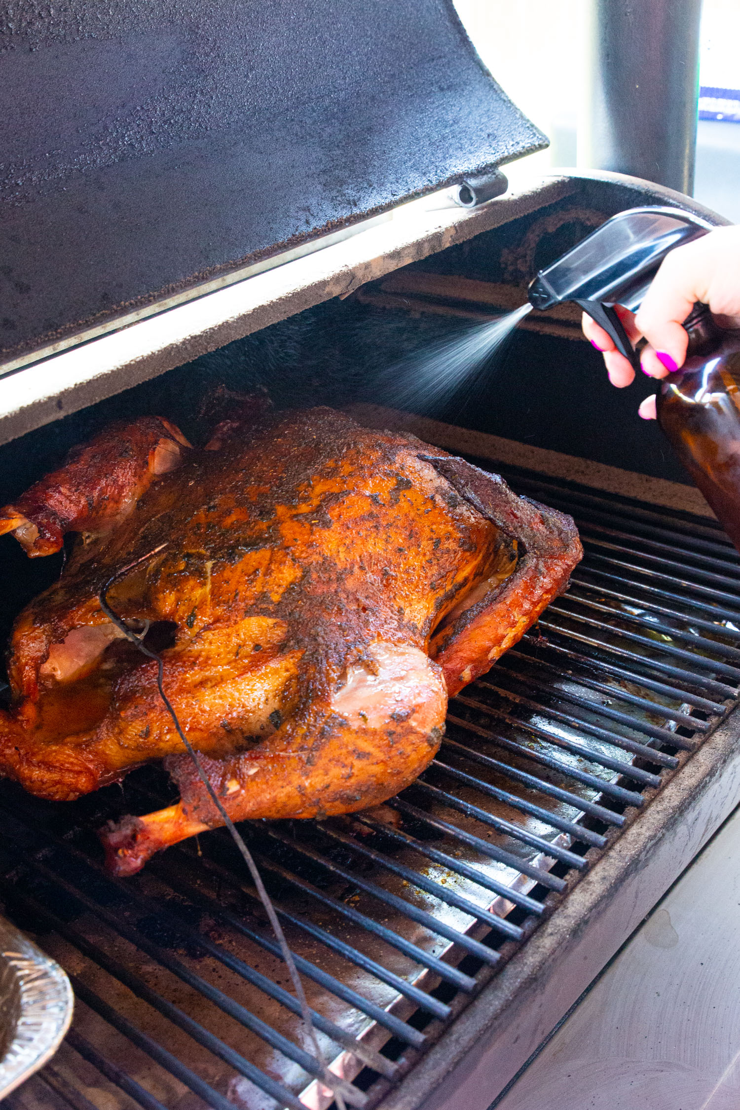 smoked turkey on a pellet grill