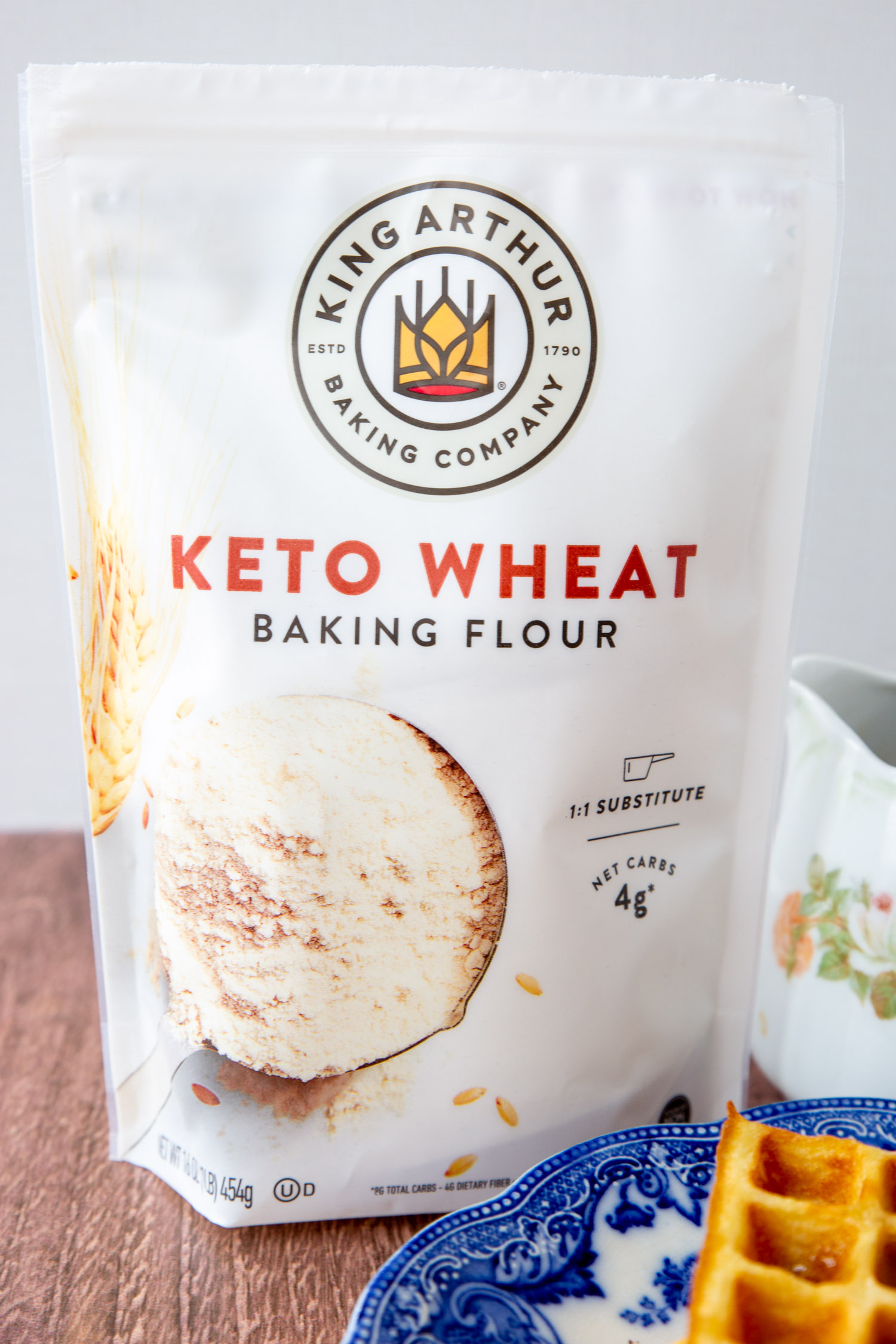 A bag of King Arthur Keto Wheat Flour.