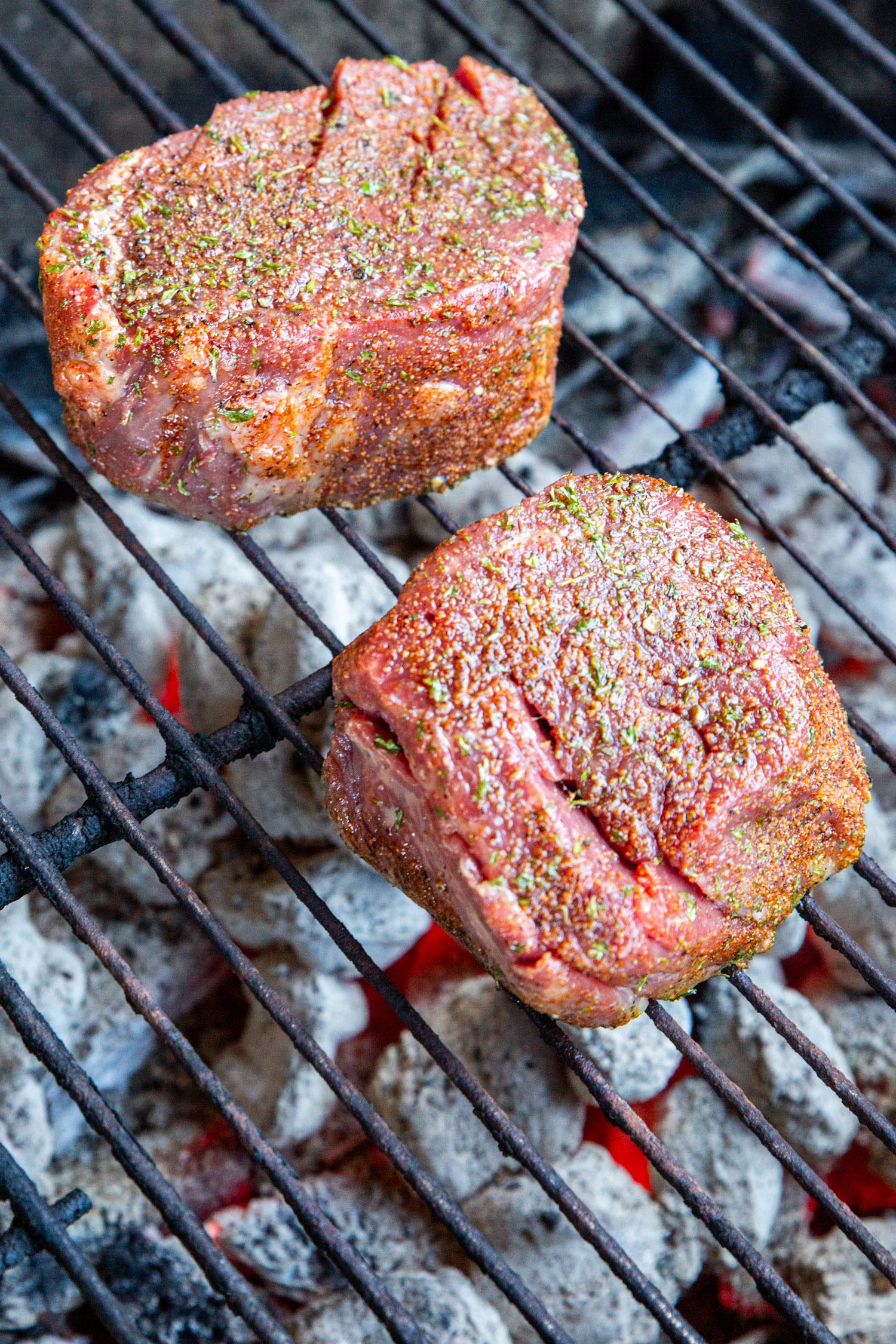 filet mignon steaks on a charcoal grill is one of the most delicious cuts of beef