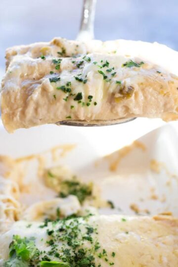 cream chicken enchilada