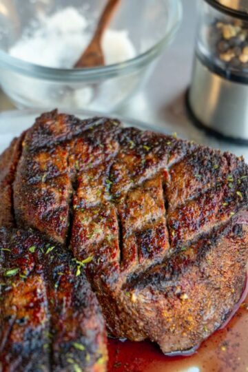 filet mignon grilled and on a plate
