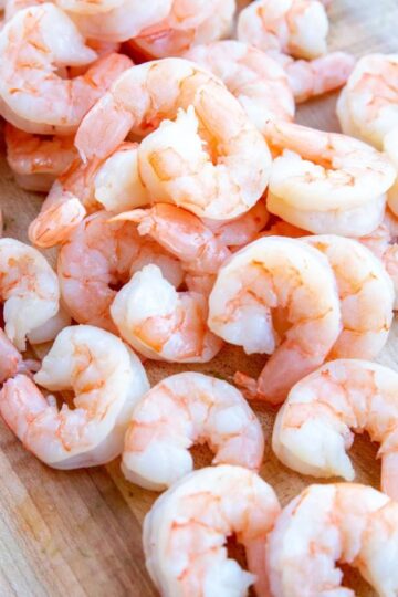 poach shrimp