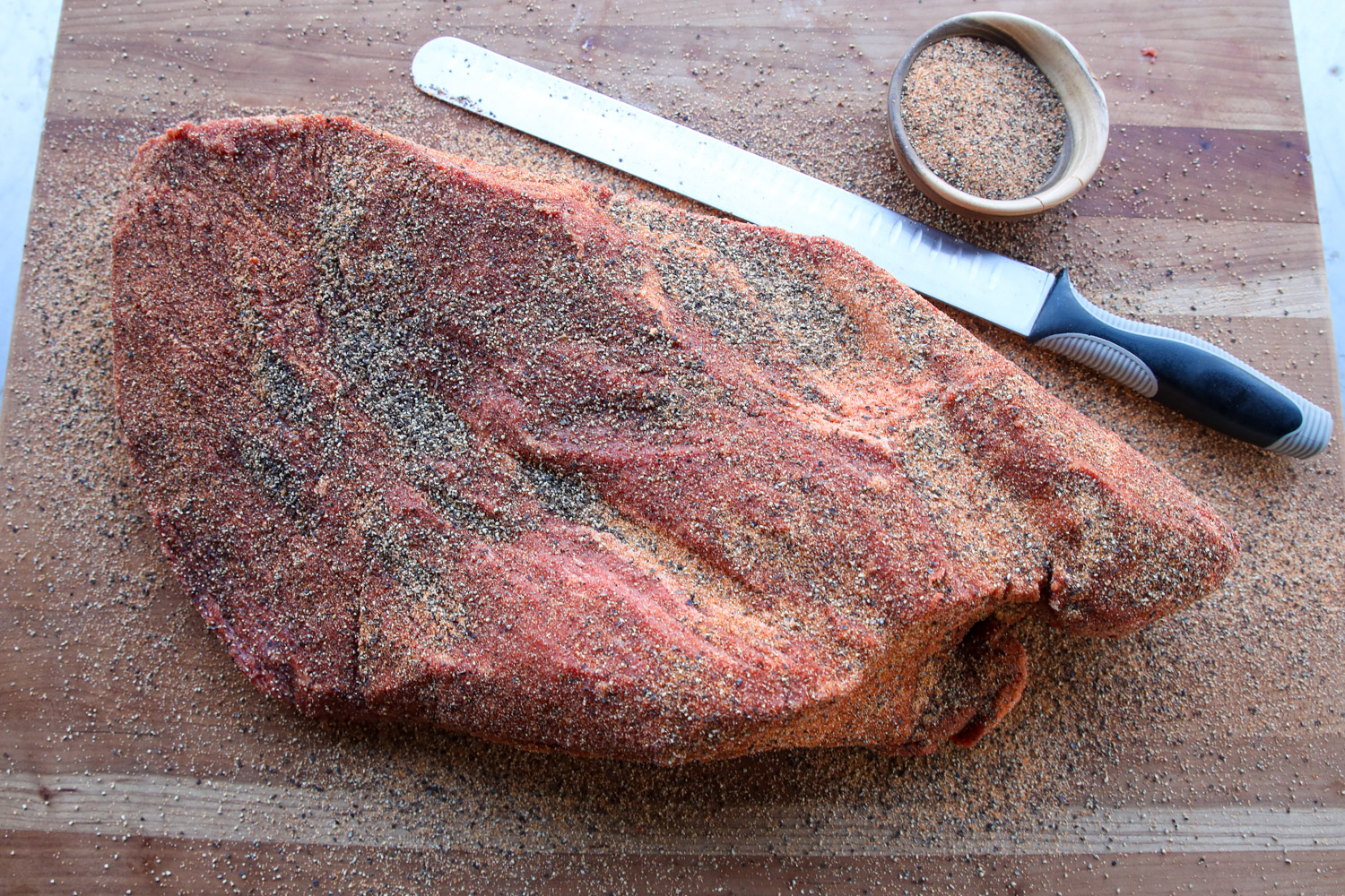 a whole brisket, trimmed