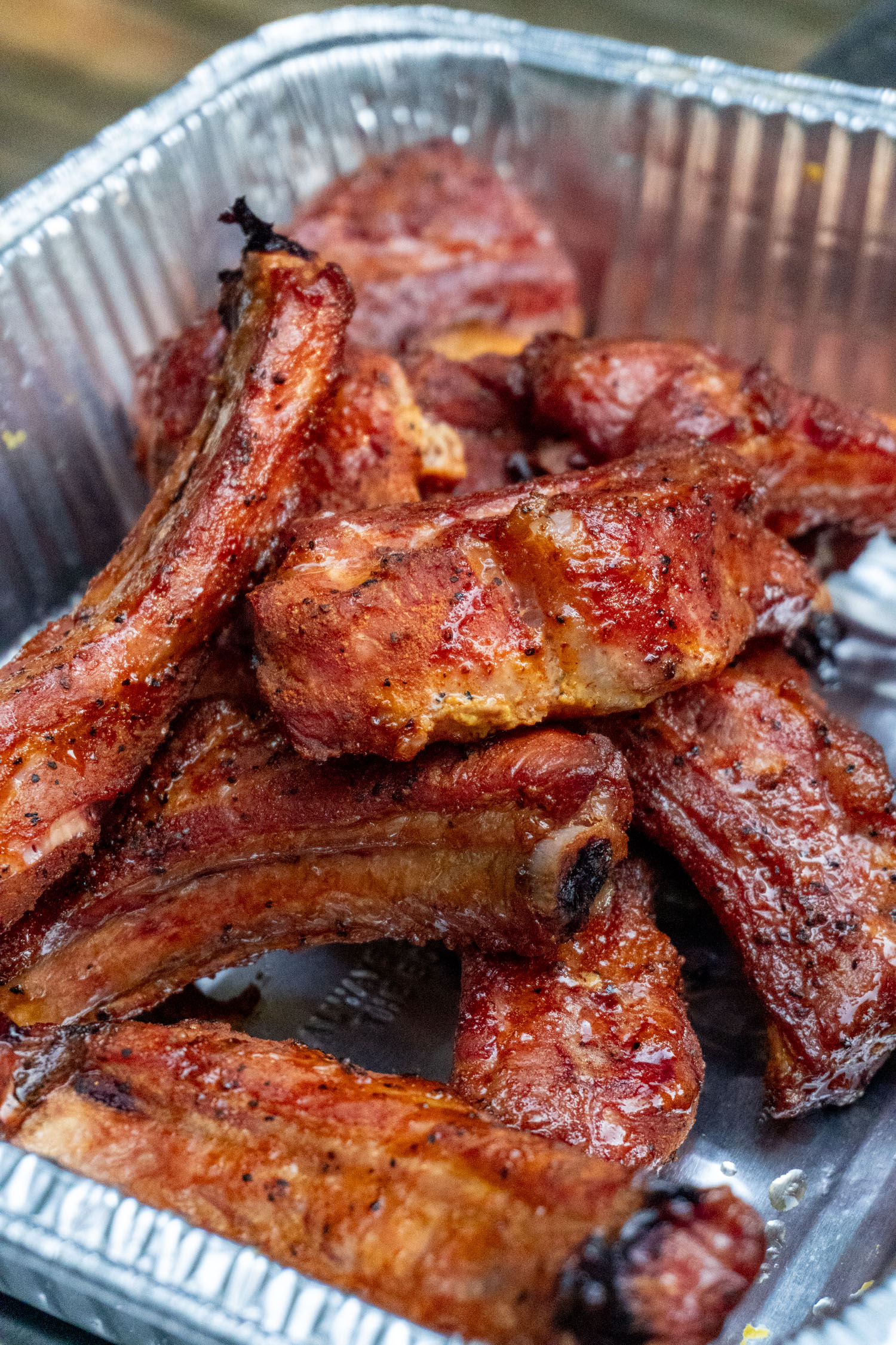 Riblets well barked with firm meat.